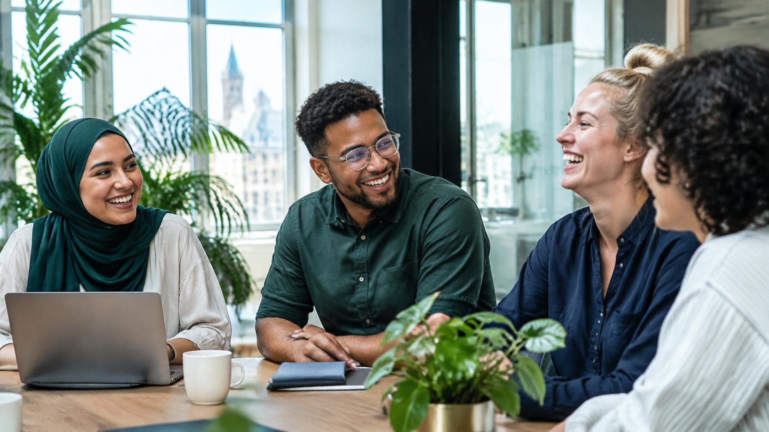 Team van De Onderwijskracht in gesprek